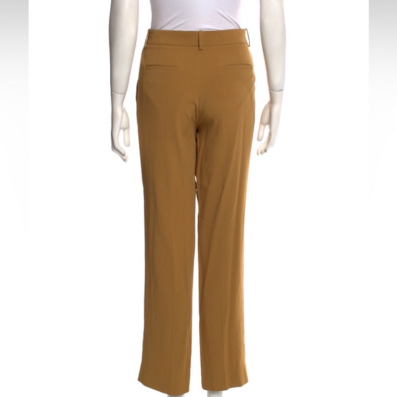 The Row Mocha Brown Straight Leg Trousers SZ 2 - Picture 6 of 8